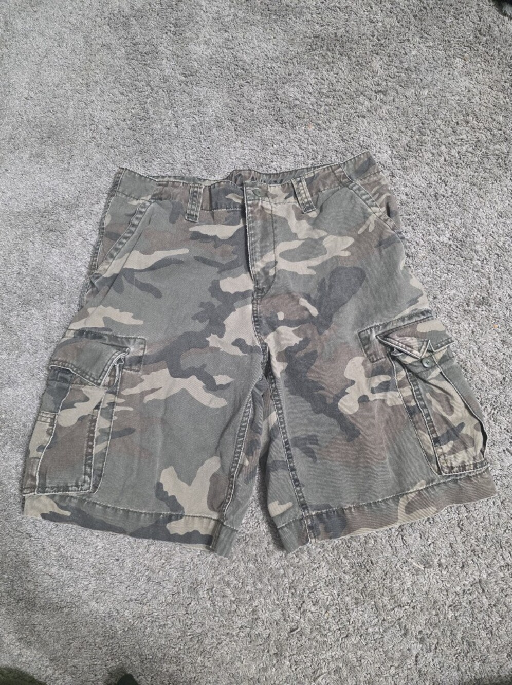 Old Navy Men's Camo Cargo Shorts - Green/Tan/Gray